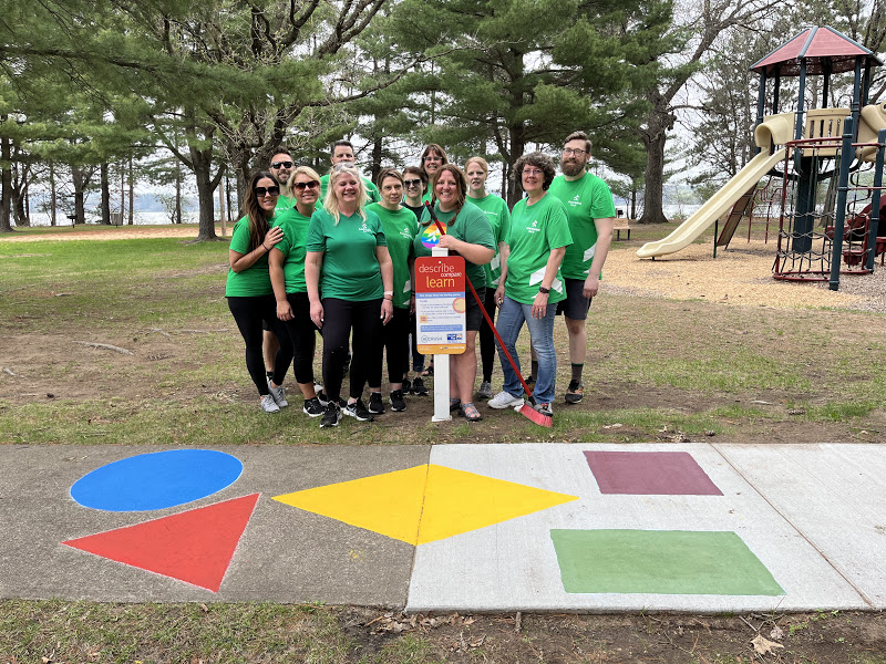 Associated Bank employees at Lake Altoona County Park