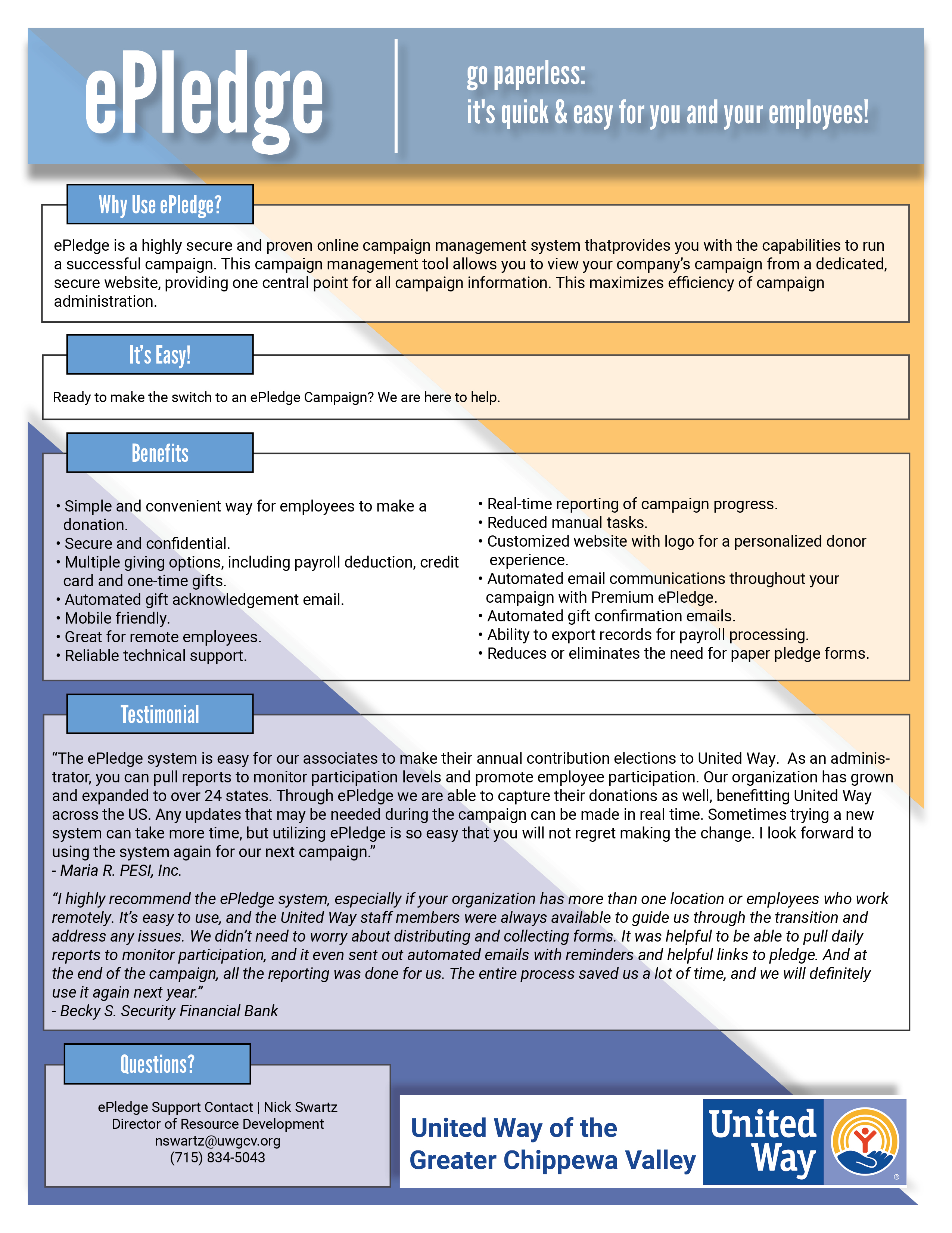 ePledge Flyer