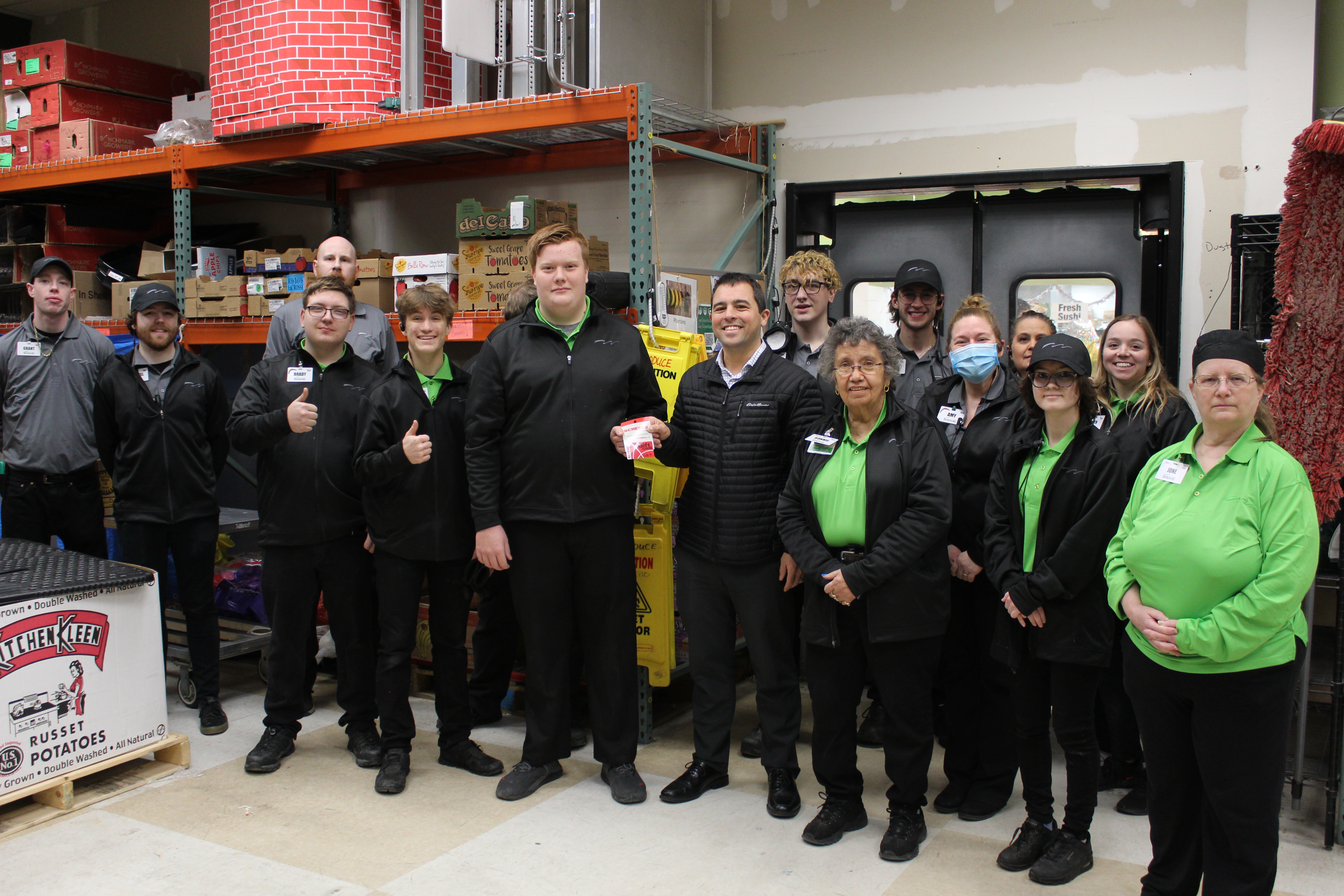 Hunter from Festival Foods won a $500 SCHEELS gift card