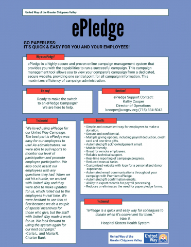ePledge Flyer
