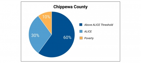 Chippewa County ALICE graphic